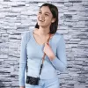 Tracolla per fotocamera digitale Hama Braid 120 nylon blu, arancione