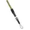 Tracolla per fotocamera digitale Hama Braid 120 nylon nero, giallo