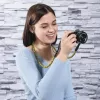 Tracolla per fotocamera digitale Hama Braid 120 nylon nero, giallo