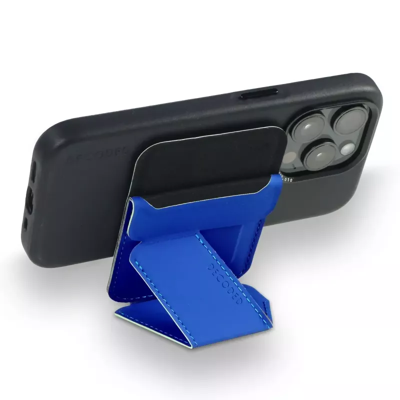 Decoded D24MSCS1GB Blue Silicone wallet con supporto per carte