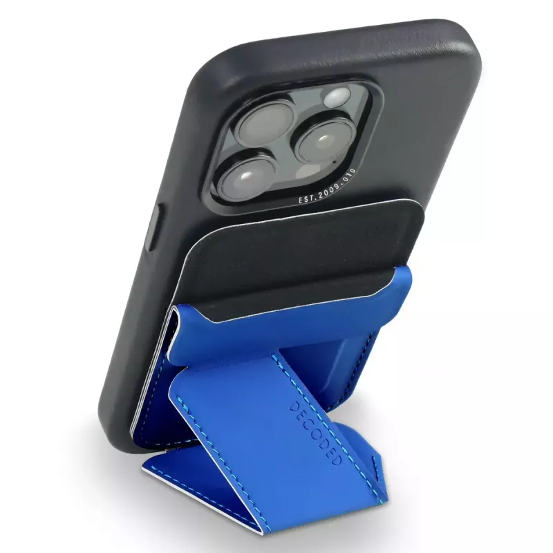 Decoded D24MSCS1GB Blue Silicone wallet con supporto per carte