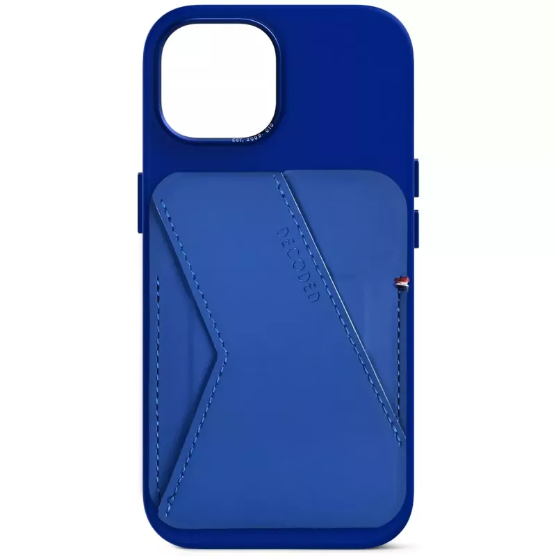 Decoded D24MSCS1GB Blue Silicone wallet con supporto per carte
