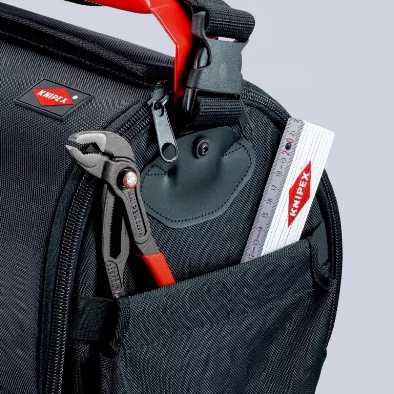 Borsa portautensili Knipex 00 21 08 LE nero rosso poliestere