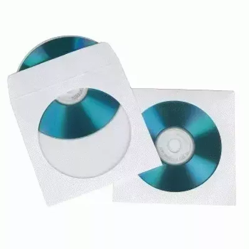 Buste in carta per CD-ROM Hama 50, bianco 50 dischi