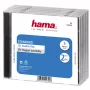 Custodia doppia per CD Hama standard, confezione da 5 2 dischi trasparente