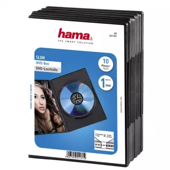 Custodia sottile per DVD Hama 51181 nero 1 disco