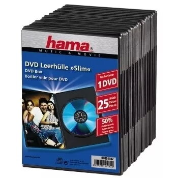 Custodia sottile per DVD Hama 51182 nero 1 disco