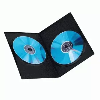 Custodia sottile doppia per DVD Hama 51184 nero 2 dischi
