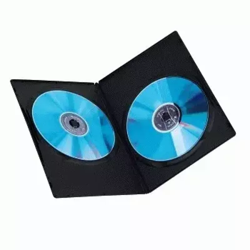 Custodia sottile doppia per DVD Hama 51185 nero 2 dischi