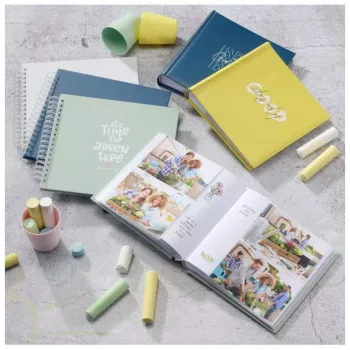 Album foto Hama Good Things verde 200 fogli 10 x 15 rilegatura a libro
