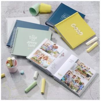 Album foto Hama Good Things giallo 200 fogli 10 x 15 rilegatura a libro