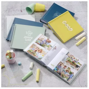 Album foto Hama Good Things blu 200 fogli 10 x 15 rilegatura a libro