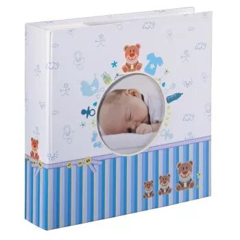 Hama Tim album fotografico blu, bianco 200 fogli 10 x 15