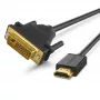 Ugreen 30116 adattatore cavo video 1 m DVI HDMI nero