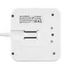 REV 0012378109 multipresa a 3 prese, Schuko, senza interruttore, bianco/nero