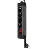 Prolunga elettrica REV 14412513 1,9 m 4 uscite AC per interni antracite
