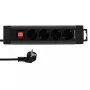 Prolunga elettrica REV 14412513 1,9 m 4 uscite AC per interni antracite