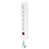 Prolunga elettrica REV 14612113 2,4 m 6 uscite AC per interni bianco