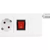 Prolunga elettrica REV 14612113 2,4 m 6 uscite AC per interni bianco