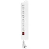 Prolunga elettrica REV 14612113 2,4 m 6 uscite AC per interni bianco