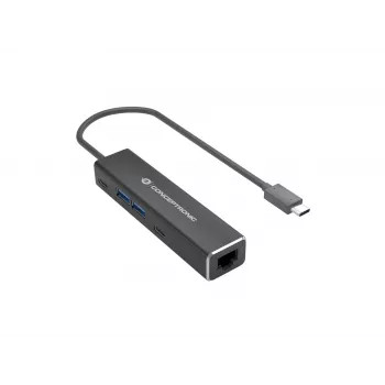 Adattatore Conceptronic ABBY13B Gigabit Ethernet USB 3.2 Gen 1 con hub USB, GbE, USB-A x 2, USB-C x 2