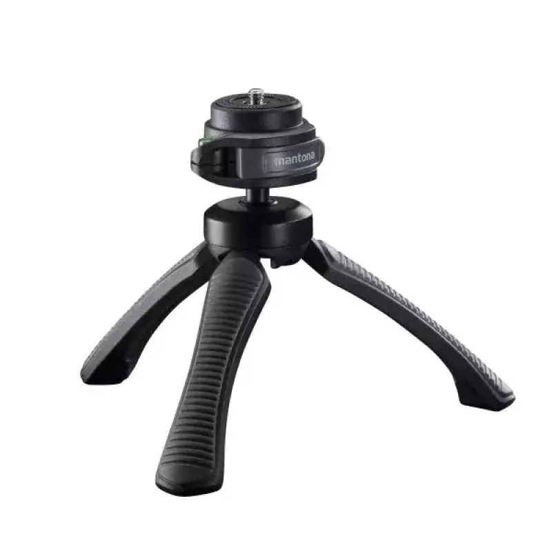Treppiede Mantona 21406 smartphone fotocamera digitale 3 gambe nero grigio