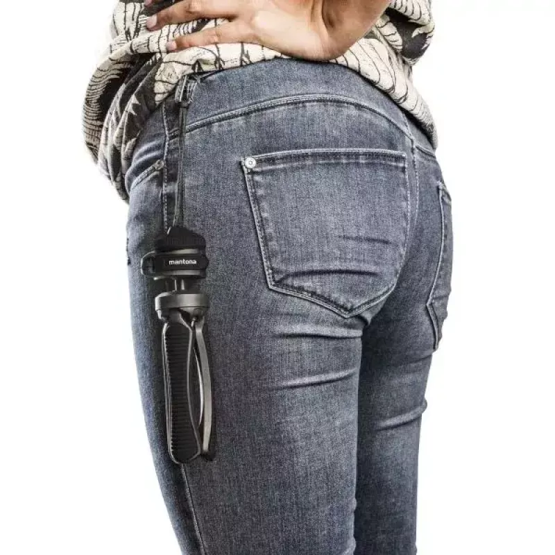 Treppiede Mantona 21404 smartphone/fotocamera digitale 3 gambe nero