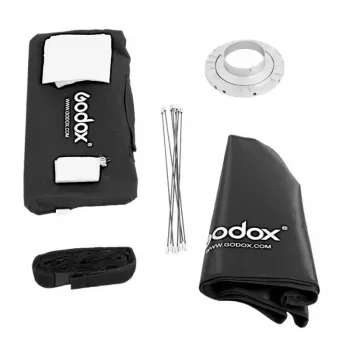 Softbox Godox SB-FW140 nero nylon con diffusori e griglia a nido d'ape