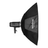 Softbox Godox SB-FW140 nero nylon con diffusori e griglia a nido d'ape