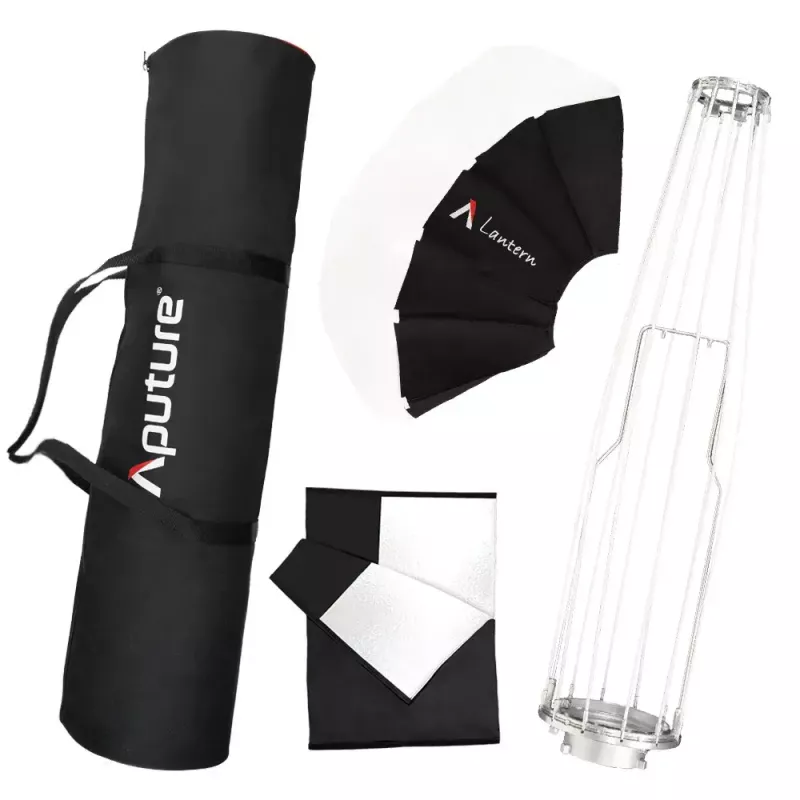 Aputure Lantern 90 nero bianco 90 cm copertura diffusione gabbia a molla