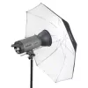 Walimex 1017655 ombrello 2in1 riflettente e traslucido, bianco, 109 cm