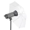 Walimex 1017655 ombrello 2in1 riflettente e traslucido, bianco, 109 cm