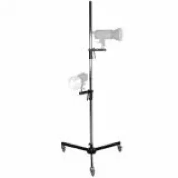 Walimex pro treppiede con ruote 223 cm con 2 supporti a morsetto 1015803