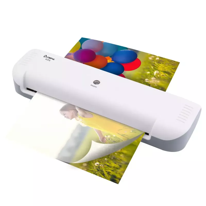 Plastificatrice a caldo Olympia A 210 300 mm/min grigio bianco