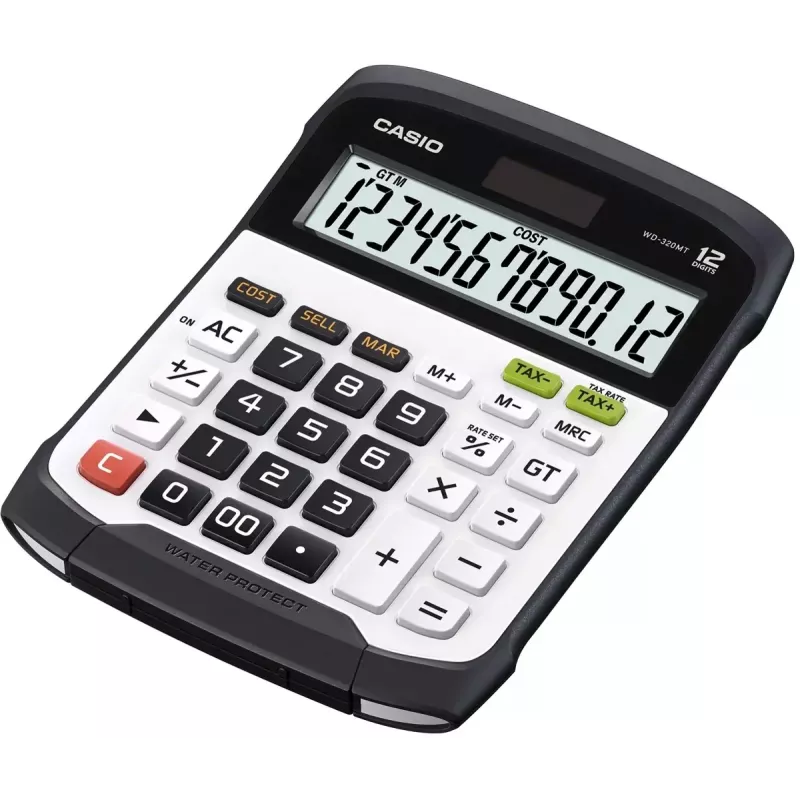 Calcolatrice finanziaria Casio WD-320MT desktop 12 cifre nero bianco