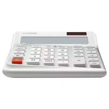Calcolatrice da tavolo Casio DE-12E-WE basic 12 cifre bianca