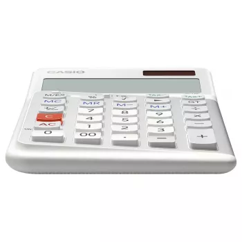 Calcolatrice basic Casio JE-12E-WE desktop 12 cifre bianca