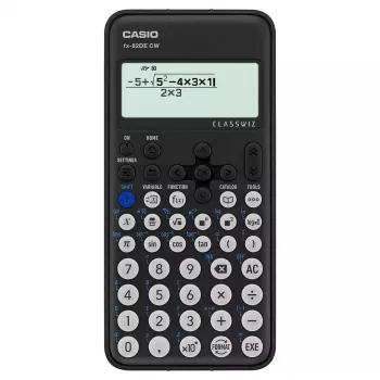 Calcolatrice scientifica Casio FX-82DE CW 12 cifre a batteria nera