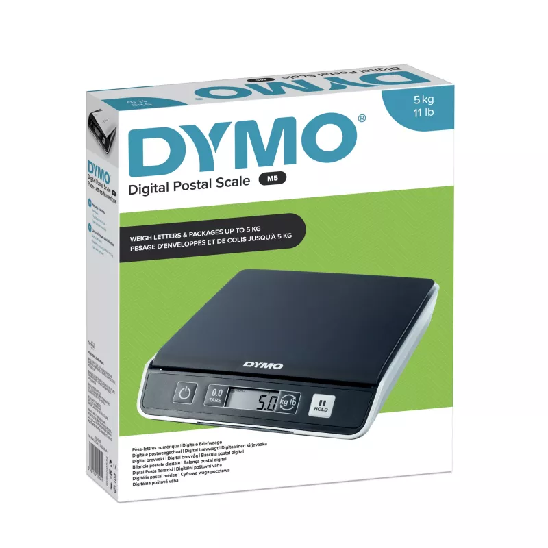 Bilancia digitale per pacchi e spedizioni DYMO M5 | capacità fino a 5 kg | 20 cm x 20 cm
