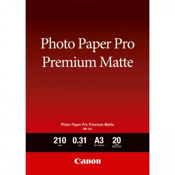 Carta fotografica opaca premium Canon PM-101 A3 – 20 fogli