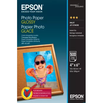 Carta fotografica Epson Glossy - 10x15 cm - 500 fogli