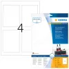 Etichette adesive per stampante HERMA etichette per bottiglie A4 inkjet 90x120 mm