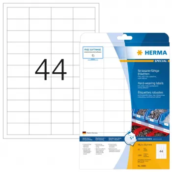 Etichette adesive per stampante HERMA Labels resistenti A4 48,3x25,4 mm
