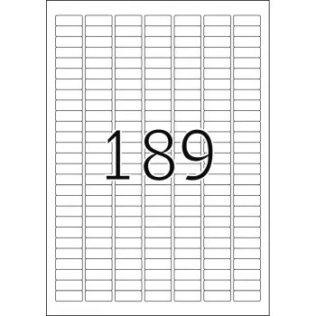 Etichetta adesiva per stampante HERMA Labels Premium A4 25,4x10 mm 4725 pz.