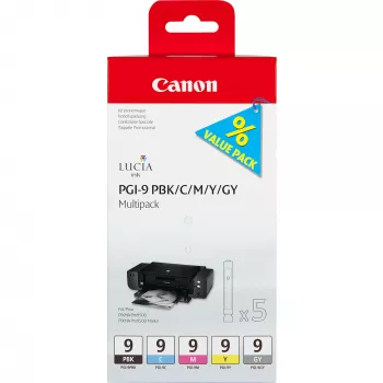Canon PGI-9 PBK/C/M/Y/GY 5 cartucce d'inchiostro multipack