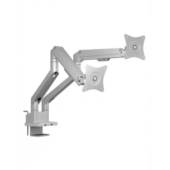 Supporto per monitor icybox 61085 per 2 monitor con fissaggio a tavolo – supporto da tavolo a due bracci per monitor