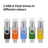 INTENSO Office Line multipack chiavette USB 5×64 GB, USB-A, USB 3.2 Gen 1, Swivel, multicolore