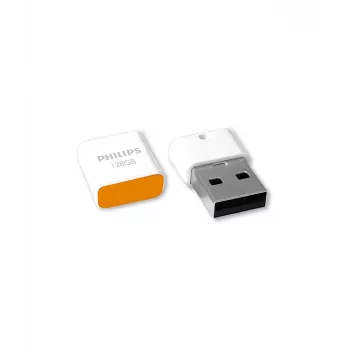 Philips Pico chiavetta USB 128 GB USB Type-A 2.0 arancione, bianco