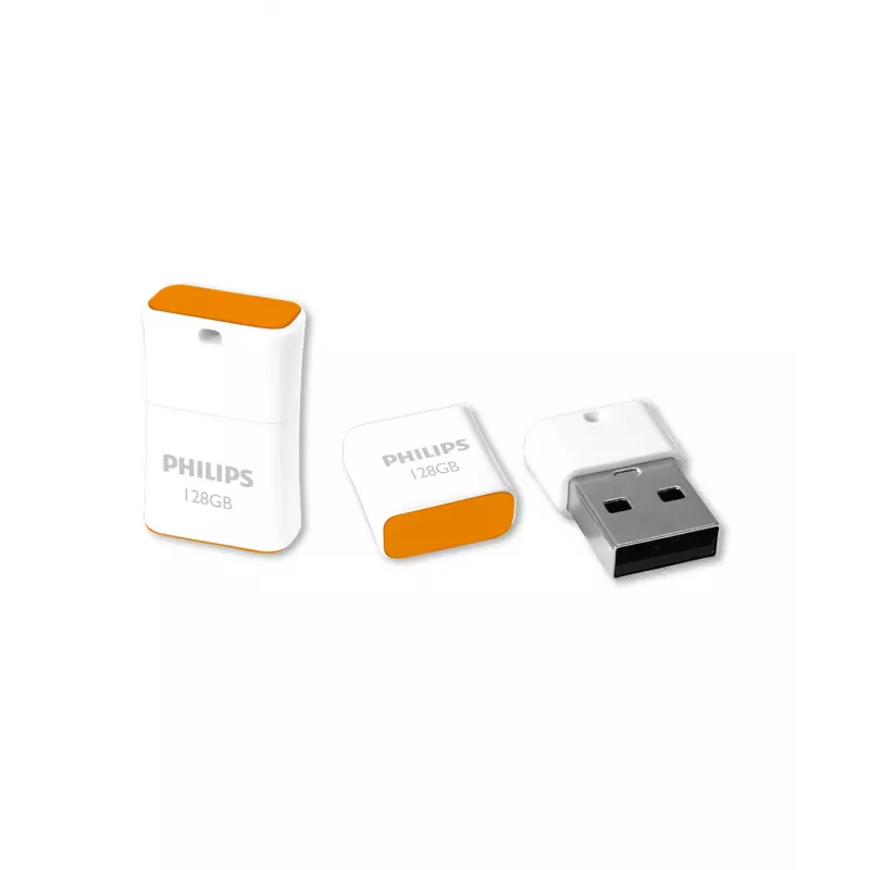 Philips Pico chiavetta USB 128 GB USB Type-A 2.0 arancione, bianco