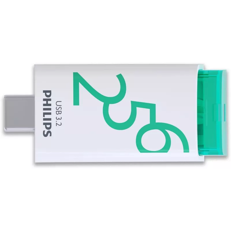 Philips USB 3.2 256 GB Click Series Gen 1 USB-C chiavetta USB USB Type-A 3.2 Gen 1 (3.1 Gen 1) bianco